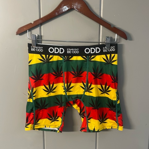 NWTS Weed Rasta Reggae ODD Stand Out Be ODD Men's Boxer Briefs - Picture 1 of 4